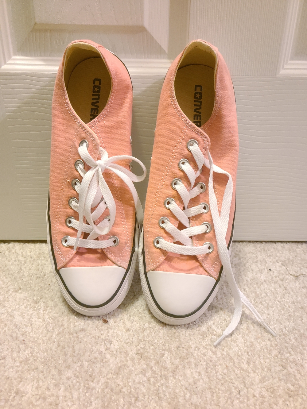 Converse Pink Low-Top Canvas Sneakers